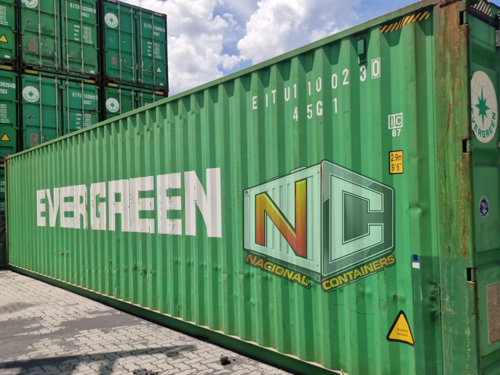 Container 40 pés high cube